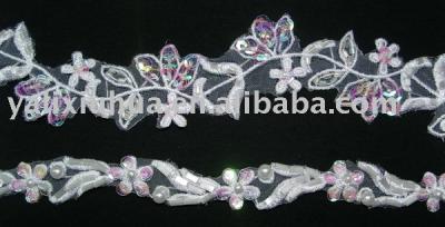 Embroidery beaded lace (Broderie de dentelle perlée)