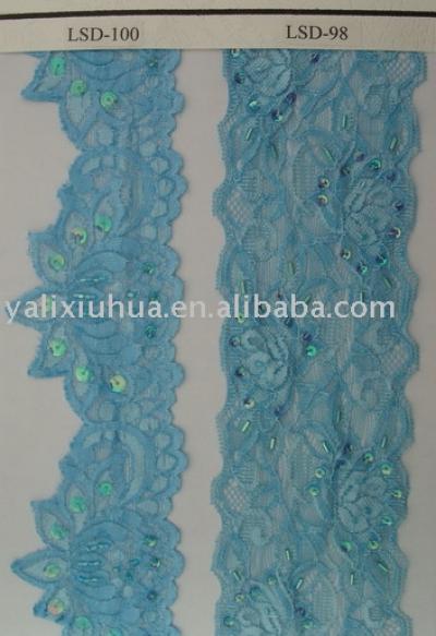 Elastic beaded lace. (Упругие бисером кружево.)