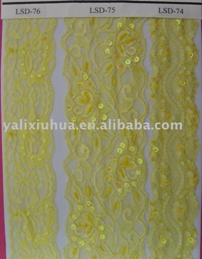 Elastic beaded lace. (Упругие бисером кружево.)