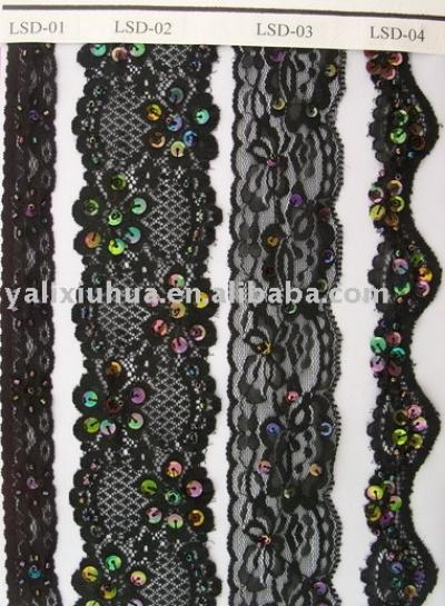 Elastic beaded lace. (Упругие бисером кружево.)