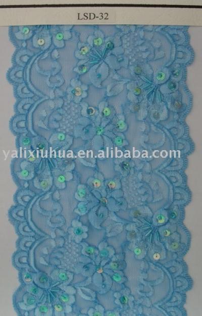 Elastic beaded lace. (Упругие бисером кружево.)