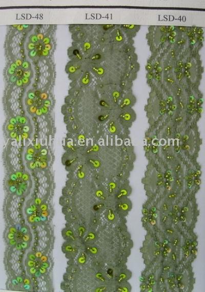 Elastic beaded lace. (Упругие бисером кружево.)