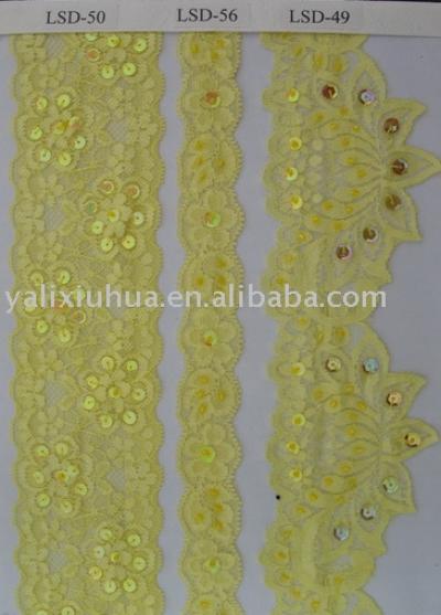 Elastic beaded lace. (Упругие бисером кружево.)