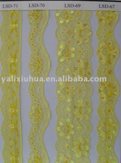 Elastic beaded lace. (Упругие бисером кружево.)