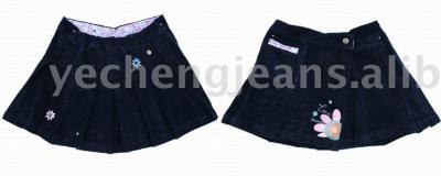 Children`s Skirts S891-Black (Children`s Skirts S891-Black)