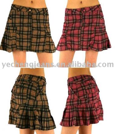 Ladies` Woven SKirt - DK1015