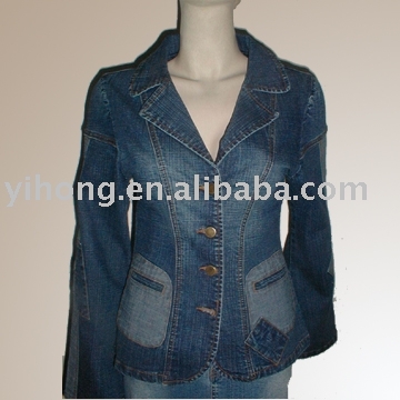 Ladies` Stretch denim Jacket (Ladies` Stretch denim Jacket)