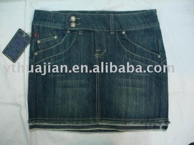 girl`s jean skirt