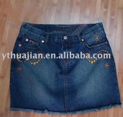 cotton jeans skirt (юбка хлопка джинсов)