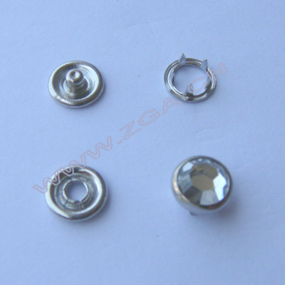 Prong Snap Button with plain cap,metal snap button (Prong Snap Button mit Gleit-cap-, Metall-Snap-Taste)