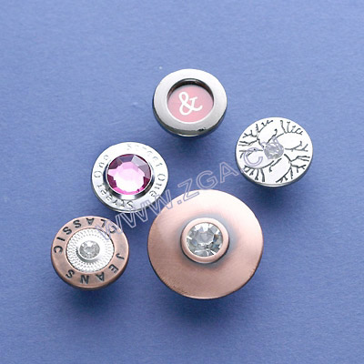 Jeans Button with rhinestone cap (Джинса Кнопка с крышкой Rhinestone)