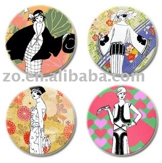 lovely lady series tin badge (Lovely Lady Tin Série badge)