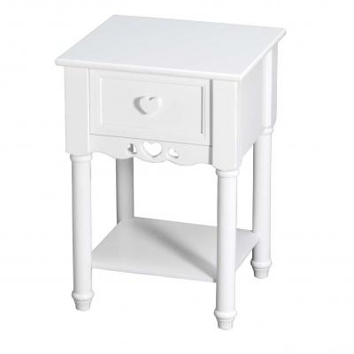 kids white bedside table