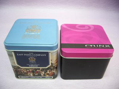  Tea Tin / Square Tin Box