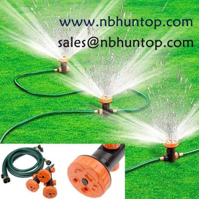 Portable 3 Head Lawn & Garden Sprinkler System set