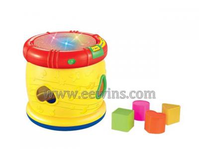 Educational musical drum with blocks toys ()