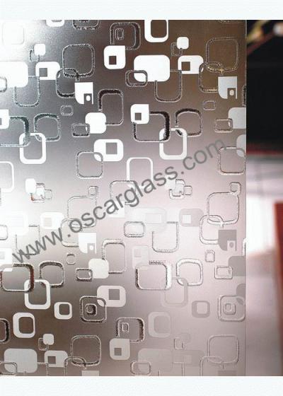 acid etched glass/decorative glass/bathroom glass/wardrobe glass ()