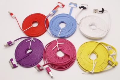 Noodle Data Cable for iPhone/iPad & Noodle 30 Pin Data Cable for iPhone/iPad ()