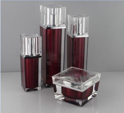 Square Luxury Cosmetic Acrylic Lotion Bottle ()