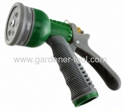 Plastic 6-way garden spray nozzle ()