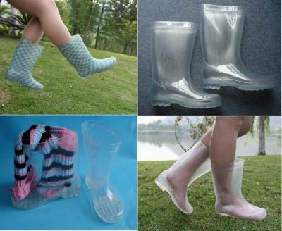 Woman Transparent PVC Rain Boot, Rain Boots, Boots, Transparent Printing Boot (женщина прозрачный пвх сапоги, калоши, ботинки, транспарентных включен сапоги)