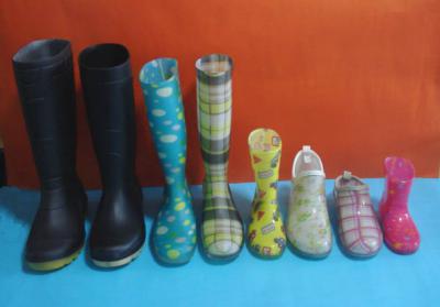 Various PVC Rain Boots (23-35#(kid) , 36-42# (lady) , 37-46 (gent))