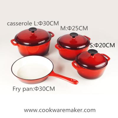 cast iron enameled cookware set factory (чугун эмалированной посуды набор завод)