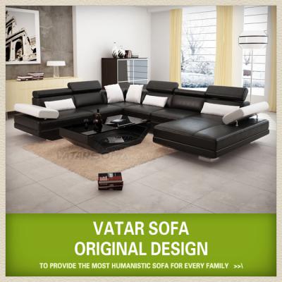 modern leather sofa D3311 ()