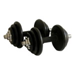 Home gym of fitness equipment -dumbbell set for indoor exercise Rubber Coat set ()