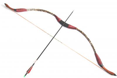 Handcraft Traditional Red and Leopard Recurve Bow 25lb For Weman Or Teenagers Fi (Handcraft Traditional Red and Leopard Recurve Bow 25lb For Weman Or Teenagers Fi)