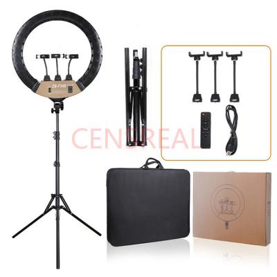 18'' ring light with tripod for live stream ()