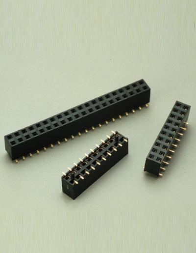 C2816-2.54mm FEMALE HEADER DUAL ROW H=7.1mm SMT (C2816-2.54mm Embase femelle DOUBLE RANGEE H = 7.1mm SMT)