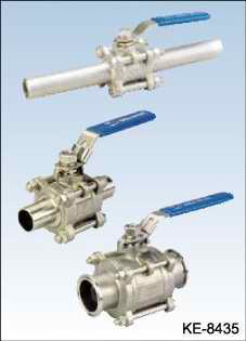 3-PC TYPE BALL VALVES, BUTT-WELD ENDS AND CLAMP ENDS (3-PC Тип шаровые клапаны, шаровые краны, заканчивается и CLAMP ENDS)