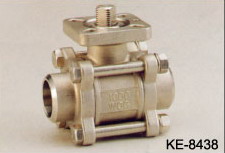 3-PC BALL VALVE, SCREWED ENDS (WITH DIRECT ISO 5211 TOP FLANGE) (3-PC шаровой клапан, резьбовое ENDS (с прямым ISO 5211 ФЛАНЕЦ TOP))