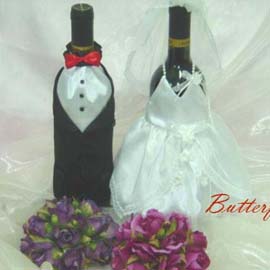 Wine Bottle gown and dress for wedding (Wine Bottle Rock und Kleid für die Hochzeit)