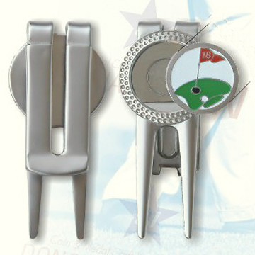 Metal Golf Divot Tool, Available in Various Finishes and Minimum Order Quantity (Metal Golf Pitchgabel, erhältlich in verschiedenen Ausführungen und Mindestbes)