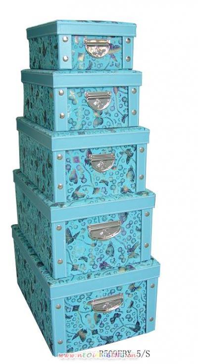 storage box/gift boxes with knock down design (Boîte d`entreposage / boîtes cadeaux avec knock down design)