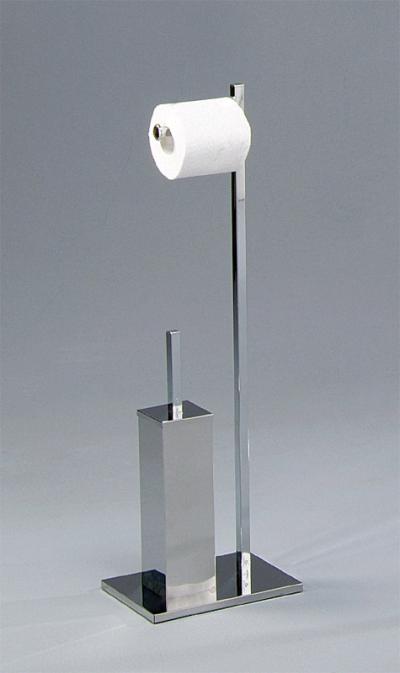 Toilet stand with tissue and toilet brush holder