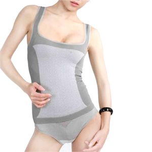 Bamboo Charcoal Two Piece Body Fitting Corset   Panties (No Lines) Grey Color (Bamboo Charcoal двух частей кузова Фиттинга Корсет - Трусики (без линий) серого цвета)