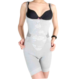 Bamboo Charcoal   Breast Line Corset (No Lines) Grey Color (Bamboo Charcoal - Brust-Line Korsett (Nr. Lines) Color Grey)