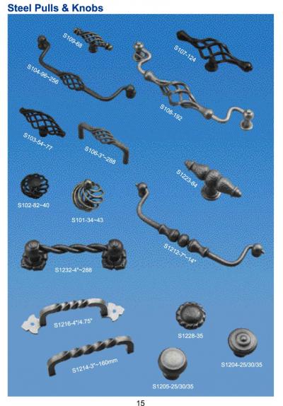 STEEL KNOBS AND PULLS (ACIER BOUTONS ET POIGNEES)