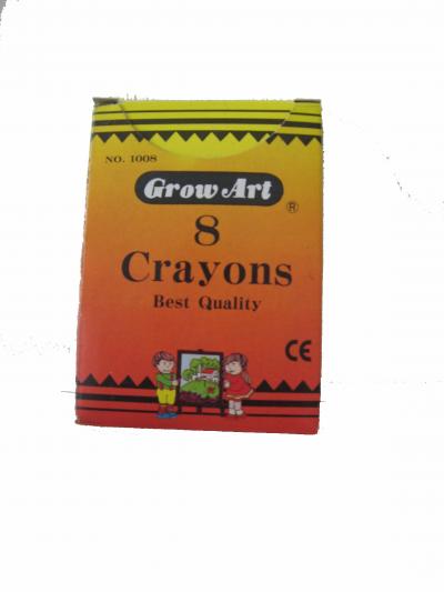 8pcs Regular Crayons per box (8шт Регулярный мелки в коробке)