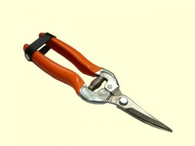 7-1/4`  floral stainless curving trimming pruner (7-1/4 "floral geschwungene Edelstahl Trimmen Pruner)