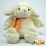 7 inch Sitting White Sheep Plush Toy (7-Zoll sitzen White Sheep Plüschspielzeug)