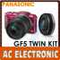Panasonic Lumix DMC-GF5 Digital Camera with 14-42mm+14mm Lens Kit- Red ()