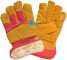 Warm Yellow Fur Lining Cow Split Leather Palm Gloves (Warm Yellow Fur Lining Cow Split Leather Palm Gloves)