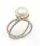 925 Silver Ring with Fresh Water Pearl (Серебряное кольцо 925 пробы с пресноводным жемчугом TR1217)