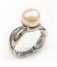 925 Silver Ring with Fresh Water Pearl (Серебряное кольцо 925 пробы с персноводным жемчугом TR1218)