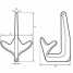 Ship anchor-Bruce or claw anchor--IJIN A026 (Ship anchor-Bruce or claw anchor--IJIN A026)