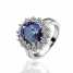 Elegant Plating Platinum Rhinestone Ring For Parties ()